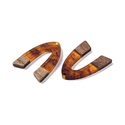 Подвески из смолы и дерева&nbsp;WOOD-F015-16C