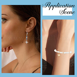 60 шт. подвески из нержавеющей стали 304 двух цветов&nbsp;STAS-SC0008-62