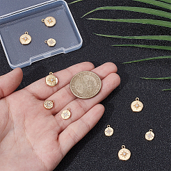 12 шт. 2 стиля латунных подвесок с микропаве из кубического циркония&nbsp;KK-UN0005-25