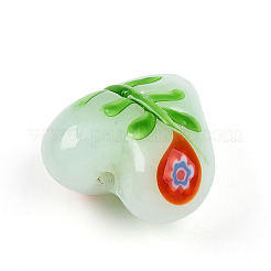 Бусины из стекла миллефиори ручной работы с неровностями&nbsp;X1-LAMP-N024-42E