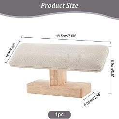 Бамбуковые подставки для браслетов из искусственной замши с Т-образным стержнем&nbsp;BDIS-WH0002-07B