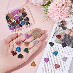 48шт 8 цвета подвески из цинкового сплава&nbsp;ENAM-UN0001-33