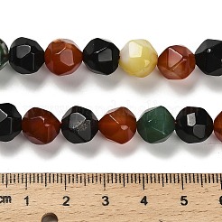 Окрашенные естественный агат бисер пряди&nbsp;G-G203-08D