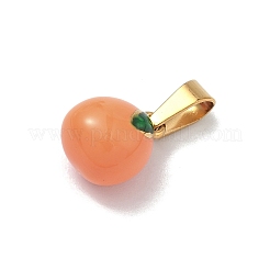 Подвески в виде фруктов и овощей из нержавеющей стали 304 с эмалированным покрытием&nbsp;STAS-F336-02E-G