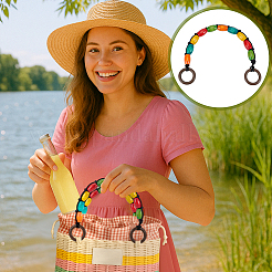 Ручка для сумки из деревянных бусин&nbsp;HJEW-PH02144