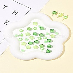 200шт 5 стиля прозрачные акриловые бусины&nbsp;TACR-FS0001-54B