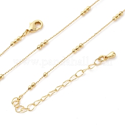 2 мм латунные круглые шариковые кабельные цепочки ожерелья&nbsp;X-MAK-L045-01G