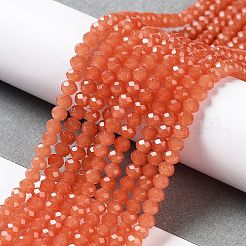 Запекание расписных стеклянных бусин с имитацией нефрита&nbsp;DGLA-A034-J2MM-A12