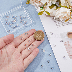 40 шт. латунные пружинные кольцевые застежки&nbsp;KK-HS0001-21P