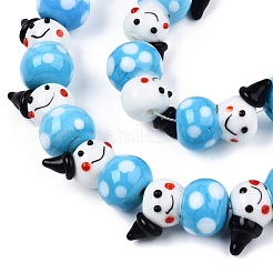 Бусы лэмпворк ручной работы&nbsp;LAMP-N021-43C