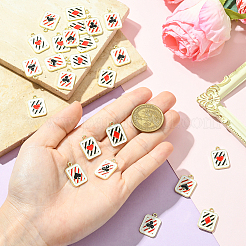 24шт 4 стиля подвески из сплава с эмалью&nbsp;ENAM-SC0006-93