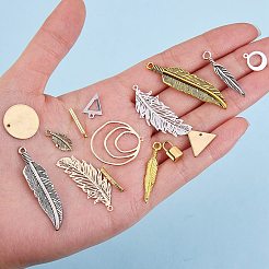 40 шт. 40 подвески из сплава/нержавеющей стали 304/латуни/железа/хаулита&nbsp;FIND-SZ0001-77