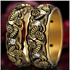 Сплав с хрустальными стразами кольца для пальцев&nbsp;FS-WGD2F4C-04