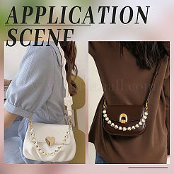 Ccb пластиковое сердце бисер кошелек декоративные цепочки&nbsp;AJEW-WH0248-895G