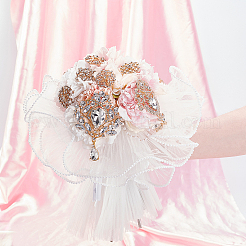 Наборы для самостоятельного изготовления броши из хрустального сплава со стразами&nbsp;DIY-GA0008-43