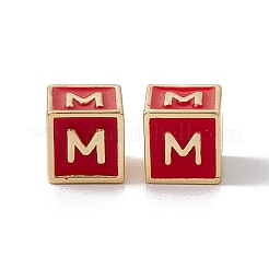 Стойки покрытие латунь эмаль бисер&nbsp;KK-B060-04G-03M