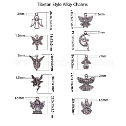 Сплавочные подвески тибетского стиля&nbsp;TIBEP-CJ0001-15
