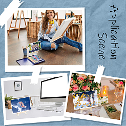 Складной деревянный треугольный мольберт&nbsp;WOOD-WH0022-55B