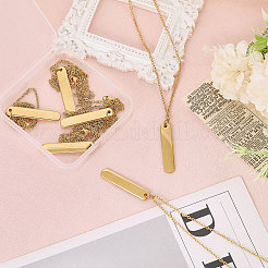 6 шт. ожерелье с подвеской из нержавеющей стали 304&nbsp;NJEW-CA0001-20G