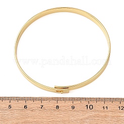 Простые латунные браслеты&nbsp;BJEW-C140-30G