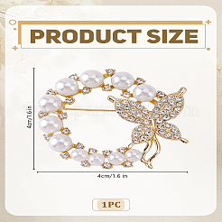 1 шт. броши из сплава со стразами&nbsp;JEWB-LP0004-12