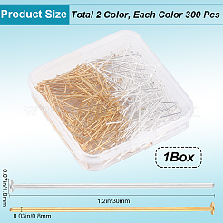 600 шт. 2 цвета фурнитуры для бижутерии&nbsp;KK-SP0001-72A