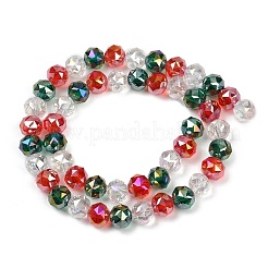 Стеклянные бусины с гальваническим покрытием &nbsp;EGLA-D300-04-8mm