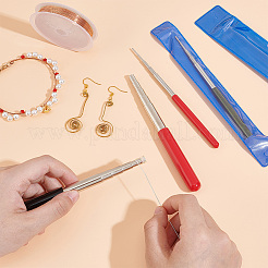 4 шт. 2-х цветные стержни для намотки проволоки из углеродистой стали&nbsp;AJEW-UN0001-79