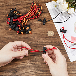 30 шт. 3-х цветные эластичные кабельные стяжки из полиэстера&nbsp;DIY-FH0008-57B