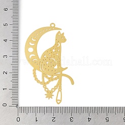 Большие подвески из латуни с травленым металлом&nbsp;KK-Z058-02G