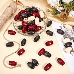 60шт 3 цвета деревянные бусины&nbsp;WOOD-ME0001-10