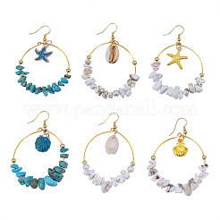Наборы для изготовления серег в морском стиле&nbsp;DIY-CJ0001-62