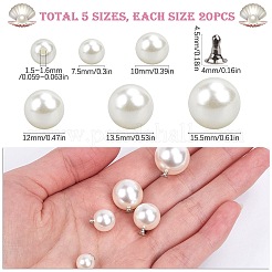 100 шт. 5 вида железных заклепок&nbsp;FIND-SP0003-26