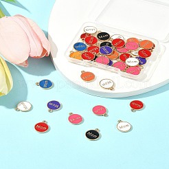 40 шт. эмалевые подвески из сплава ко Дню матери&nbsp;ENAM-FS0002-79