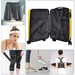 2 стиль плоские нескользящие прозрачные силиконовые полиэстеровые резинки&nbsp;SRIB-GF0001-49A