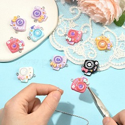 10 шт. подвески-коннекторы из непрозрачной смолы&nbsp;RESI-YW0006-07