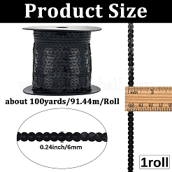 1 рулон ПВХ-бусины с пайетками&nbsp;DIY-SP0005-27A