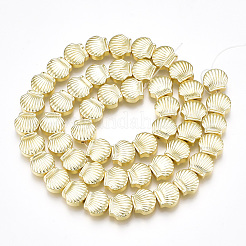 Гальванизировать немагнитных синтетический гематит бисер пряди&nbsp;X-G-T061-181G