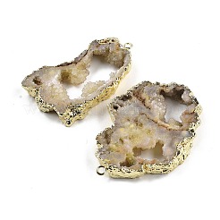 Крашеные самородков натуральный druzy Geode Агат большие подвески&nbsp;G-M287-09