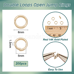 200 шт. латунные разъемные кольца для покрытия стойки&nbsp;KK-BC0013-85A
