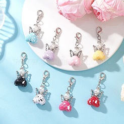 Подвеска в форме ангела из непрозрачного акрила&nbsp;HJEW-JM04438