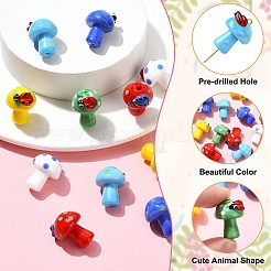 12шт 6 цвета бусины лэмпворк ручной работы&nbsp;LAMP-CJ0002-29