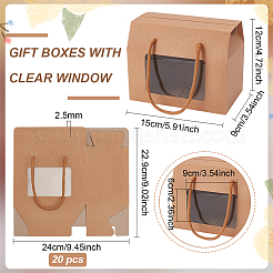 Картонные подарочные коробки с ручками&nbsp;CON-WH0086-136B