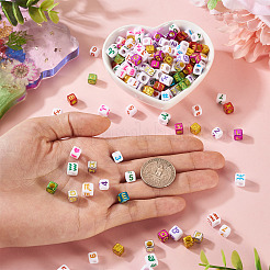 700шт 3 стиля непрозрачные акриловые бусины&nbsp;OACR-PJ0001-01D