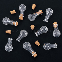 10 шт. прозрачные стеклянные бутылки желаний&nbsp;AJEW-TA0002-85A