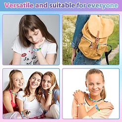 40 шт. разноцветные переливающиеся акриловые бусины с УФ-покрытием&nbsp;DIY-YW0017-03