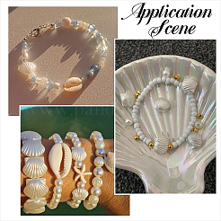 200шт бусины из искусственного жемчуга из АБС-пластика&nbsp;OACR-SP0001-83