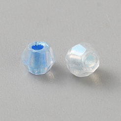 Прозрачные стеклянные бусины с гальваническим покрытием&nbsp;GLAA-TAC0031-002A