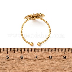 Регулируемые эмалированные манжеты из нержавеющей стали 304 для женщин&nbsp;RJEW-F194-07G