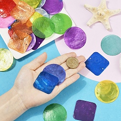 Комплекты подвесок из ракушек и ракушек capiz&nbsp;DIY-SP0005-49